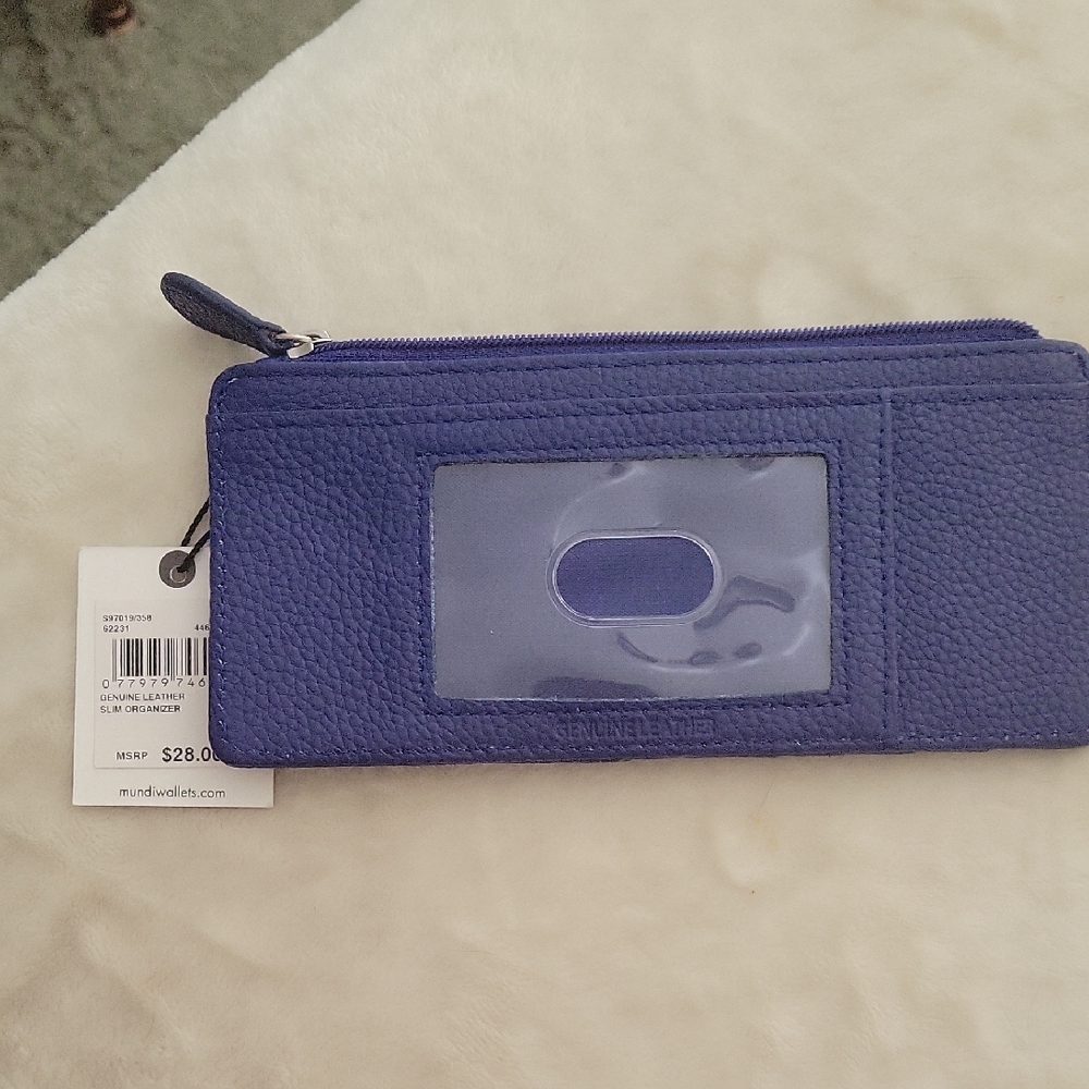 Mundi BLUE  Leather Wallet